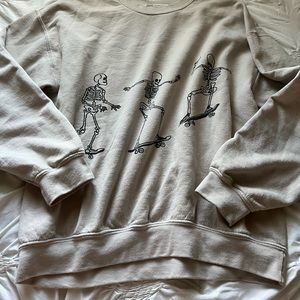 Urban outfitters skeleton crewneck